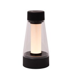 Lampe de table LED Lorali rechargeable noire 1,2 W LUCIDE Lampe de table LED Lorali rechargeable noire 1,2 W LUCIDE