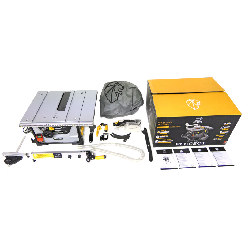 Scie sur table EnergySaw-216ASP avec support pliable 2000 W PEUGEOT