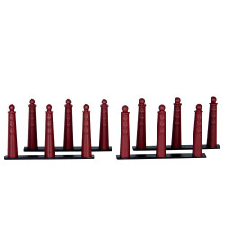 Set de potelet 4 pièces LEMAX – Décorez votre village | LEMAX