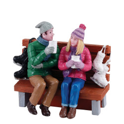 Figurine LEMAX chocolat chaud – Ambiance de Noël