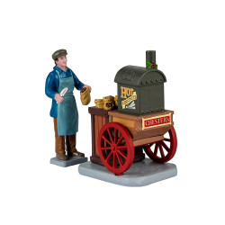 Figurine Vendeur Marrons Chauds LEMAX – Noël Magique