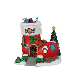 Maison d'elfe botte de Noël LEMAX – Éclat féerique