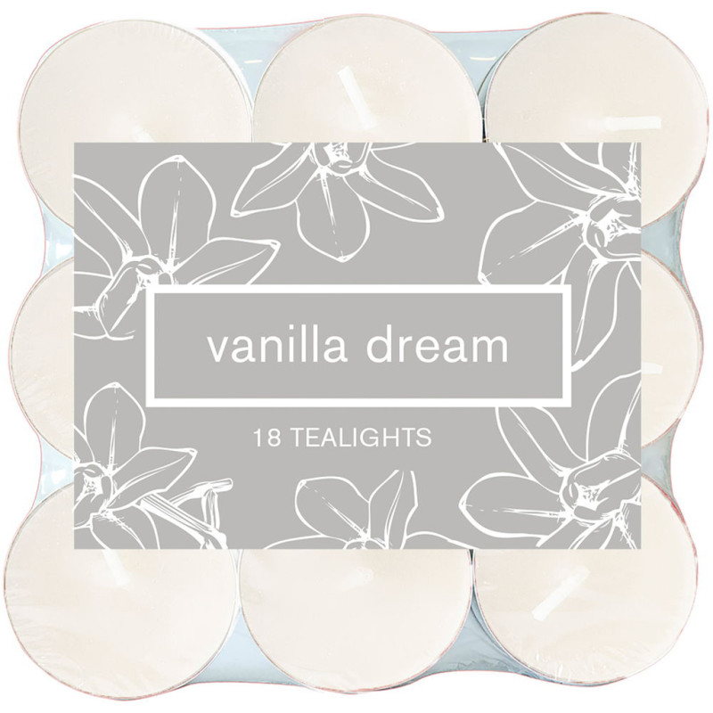 Bougie chauffe-plats T-Light Vanilla Dream 4 h 18 pièces DUNI Bougie chauffe-plats T-Light Vanilla Dream 4 h 18 pièces DUNI