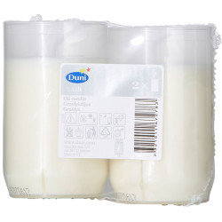 Bougie funéraire blanche Ø 70  x 100 mm 2 pièces DUNI Bougie funéraire blanche Ø 70  x 100 mm 2 pièces DUNI
