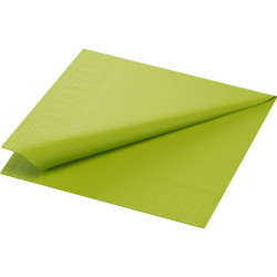 Serviette en tissu Bio 3 plis 24 x 24 cm kiwi 20 pièces DUNI Serviette en tissu Bio 3 plis 24 x 24 cm kiwi 20 pièces DUNI