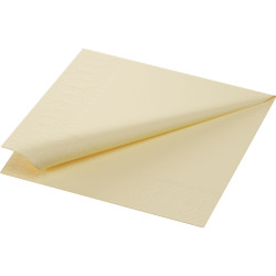 Serviette en tissu Bio 3 plis 33 x 33 cm crème 20 pièces DUNI Serviette en tissu Bio 3 plis 33 x 33 cm crème 20 pièces DUNI