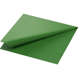 Serviette en tissu Bio 3 plis 24 x 24 cm vert feuille 20 pièces DUNI Serviette en tissu Bio 3 plis 24 x 24 cm vert feuille 20 pièces DUNI