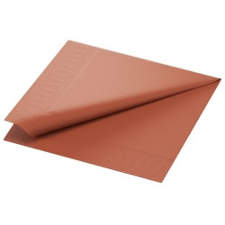 Serviette en tissu Bio 3 plis 24 x 24 cm brun terre 20 pièces DUNI Serviette en tissu Bio 3 plis 24 x 24 cm brun terre 20 pièces DUNI