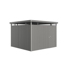 Abri de jardin en métal HighLine BIOHORT gris 3,15 x 3,15 m | BIOHORT