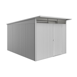 Abri de jardin métal AvantGarde Eco BIOHORT Argenté 2.6x3.8m | BIOHORT