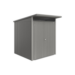 Abri de jardin en métal AvantGarde Eco BIOHORT gris 1,8 × 2,2 m | BIOHORT