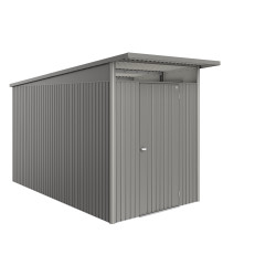 Abri de jardin métal AvantGarde Eco BIOHORT gris 1.8x3.8m | BIOHORT