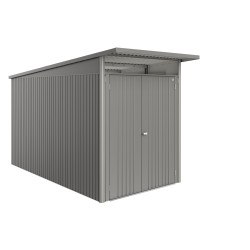 Abri de jardin métal AvantGarde Eco BIOHORT gris 1,8 x 3,8 m | BIOHORT