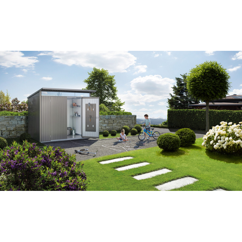 Abri de jardin en métal AvantGarde Eco BIOHORT gris 2,6 m | BIOHORT Abri de jardin en métal AvantGarde Eco BIOHORT gris 2,6 m | BIOHORT