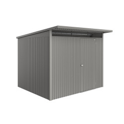 Abri de jardin métal AvantGarde Eco BIOHORT gris 2,6m | BIOHORT