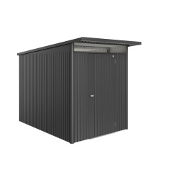Abri de jardin métal AvantGarde Eco BIOHORT gris foncé 1.8x3m | BIOHORT