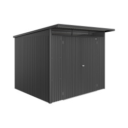 Abri de jardin métal AvantGarde Eco BIOHORT gris foncé 2,6m | BIOHORT
