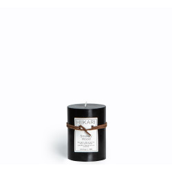 Bougie pilier noire Ø 6 cm – ambiance chaleureuse