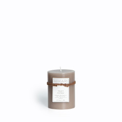 Bougie Pillar taupe Ø 6 cm JBY CREATION