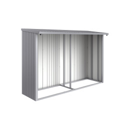 Panneau arrière pour abri bûches argenté 2,88 x 1,96 m BIOHORT