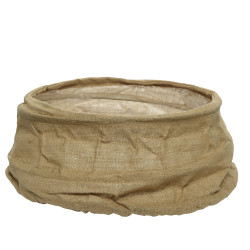 Cache pied sapin jute Ø 68x25 cm – Déco Noël Naturelle