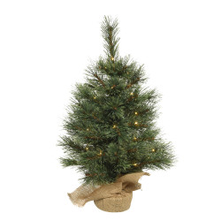 Sapin de Noël Cachemire 60 cm Illuminé – Ambiance Magique