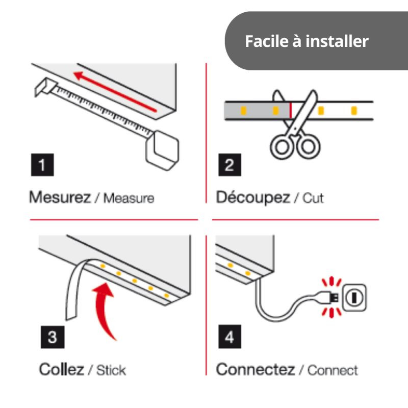 Ruban LED RGB USB 5 m 5 W XANLITE Ruban LED RGB USB 5 m 5 W XANLITE