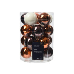 Boules de Noël Verre 20pcs – Déco Élégante | DECORIS