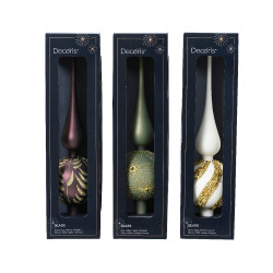 Cimier en verre doré DECORIS – Déco festive | DECORIS