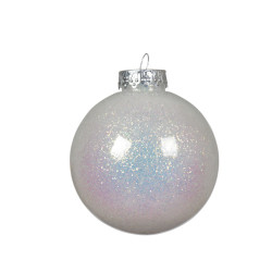 Boule de Noël incassable irisée Ø 8 cm – Déco festive | DECORIS