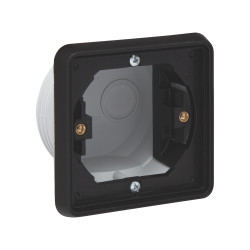Boîtier encastrable Hydro simple noir – Installation facile | NIKO
