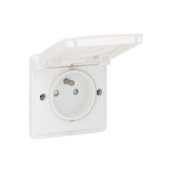 Prise avec terre blanche NIKO – Sécurité et Design

