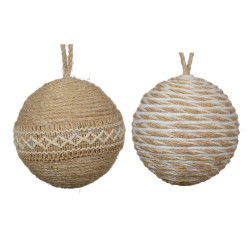 Boule de Noël Mousse Naturelle Ø 9 cm – Déco Festive | DECORIS