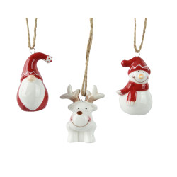 Figurine Noël à Suspendre 6,3 cm DECORIS – Déco Festive

