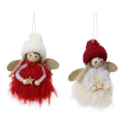 Ange de Noël à suspendre 9,5 cm – Décoration festive

