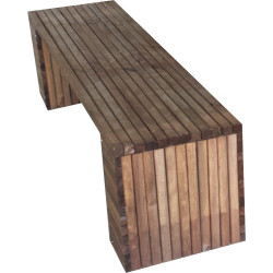 Banc Barcelona traité autoclave 200 x 40 x 43 cm SOLID