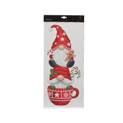 Autocollant Lutins Noël 23x49cm – Déco Magique | DECORIS

