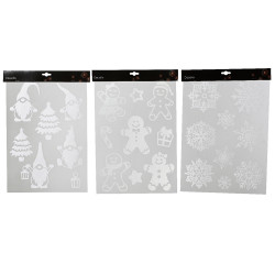 Autocollant Noël 28,5x40cm – Déco Festive | DECORIS