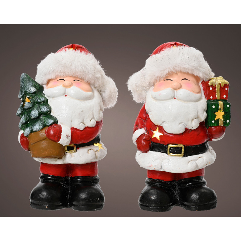 Figurine Père Noël LED 23 cm – Illuminez votre Noël