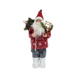 Figurine Père Noël 45cm – Déco Festive | DECORIS