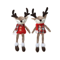Cerf Polyester 14x9x38cm – Déco Noël | DECORIS