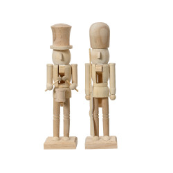 Figurine Casse-Noisette Bois 25cm – Déco Noël Magique
