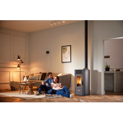 Poêle à pellets Viola 85S noir 7,7 kW QLIMA Poêle à pellets Viola 85S noir 7,7 kW QLIMA