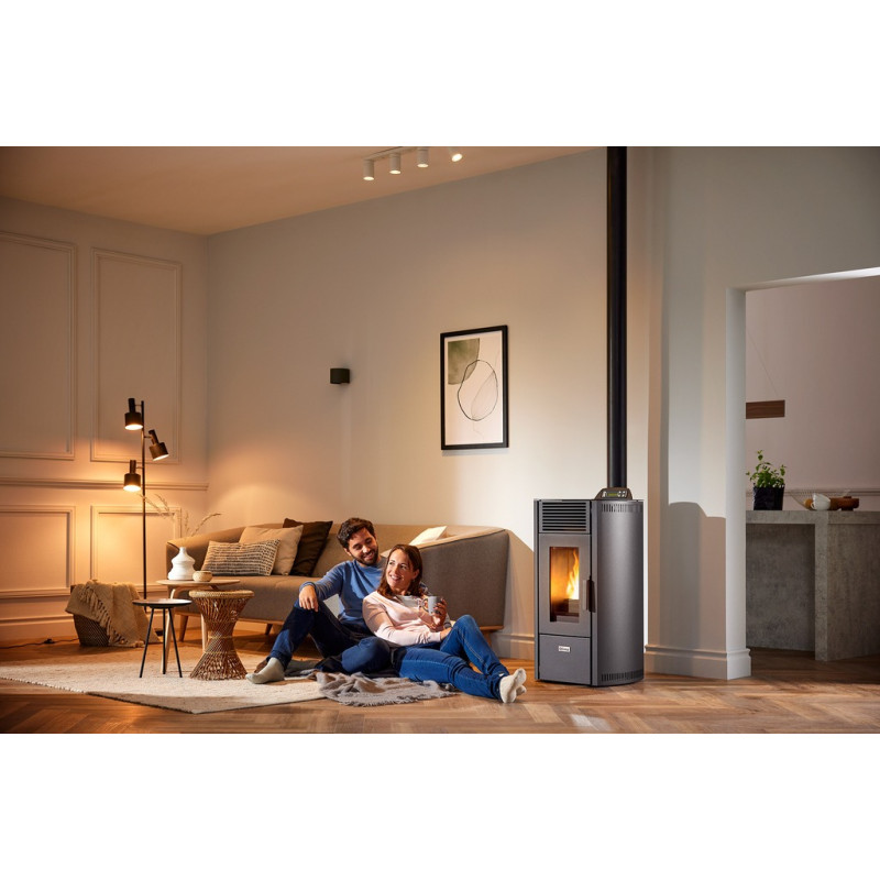 Poêle à pellets Viola 85S noir 7,7 kW QLIMA Poêle à pellets Viola 85S noir 7,7 kW QLIMA