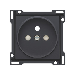 Enjoliveur de prise anthracite 21 mm NIKO – Style et durabilité