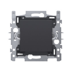 Cache-trou encastrable anthracite NIKO – Finition Parfaite