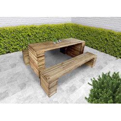 Table de jardin Barcelona 200 x 80 cm – design et solide | SOLID
