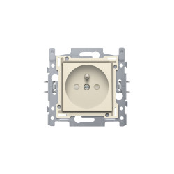 Prise encastrable NIKO 28,5mm crème – Sécurité