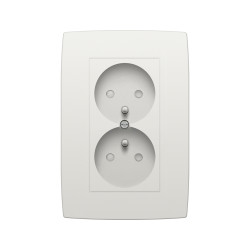 Prise encastrable double NIKO – Sécurité et design