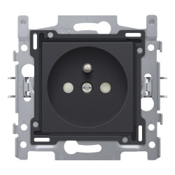 Prise encastrable NIKO 28,5mm anthracite – Sécurité | NIKO